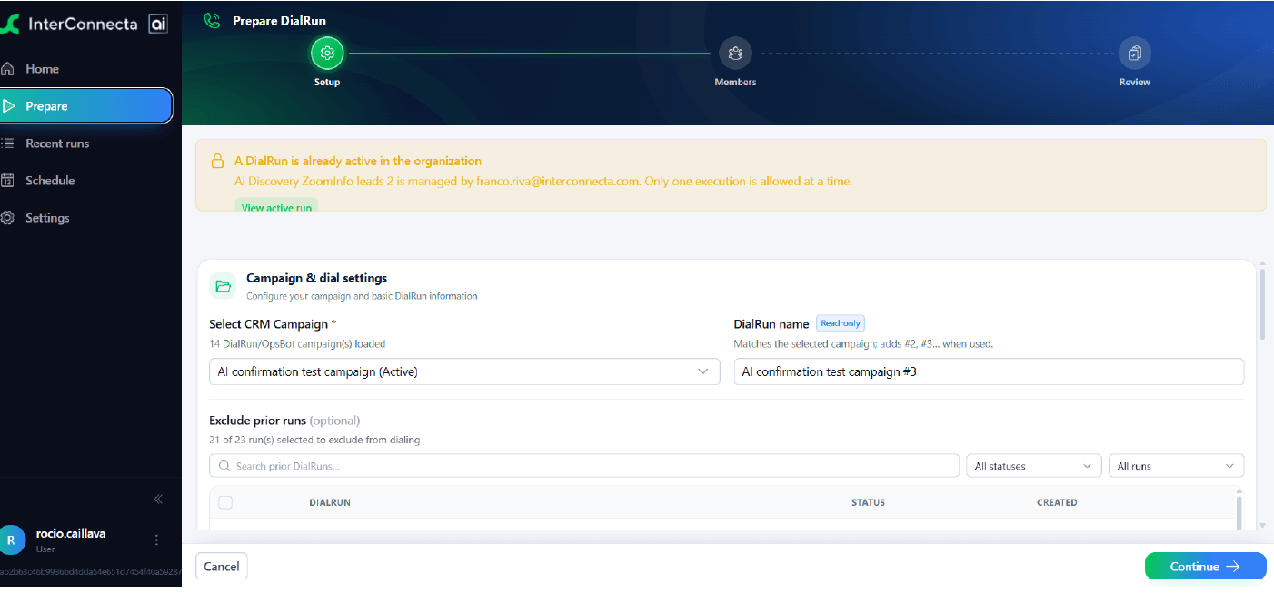 Campaign preparation in Zoho CRM