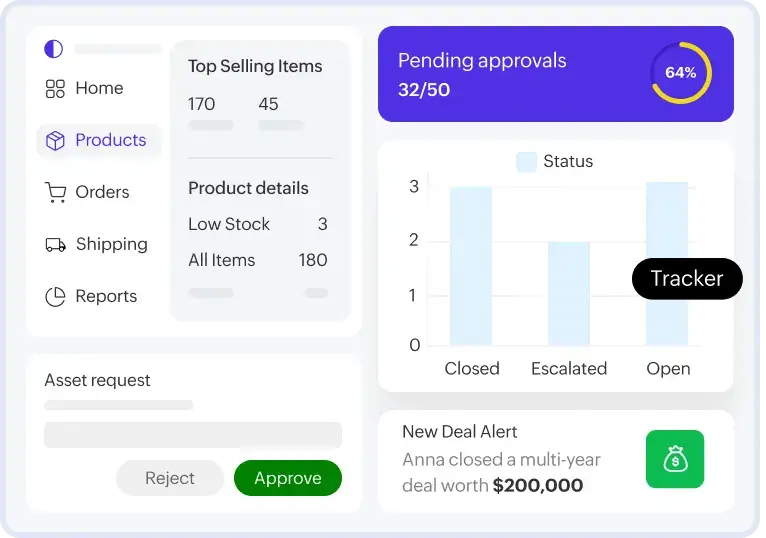 Zoho Creator low-code applications