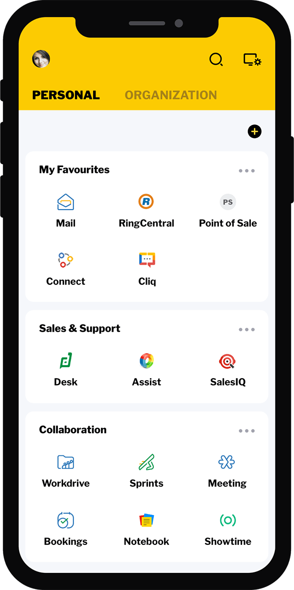 Aplicaciones del ecosistema Zoho One